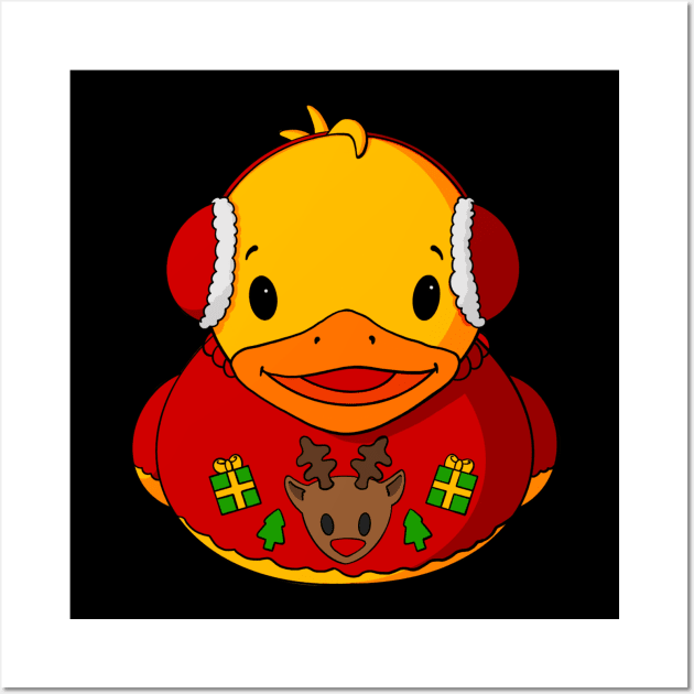 Ugly Sweater Rubber Duck Wall Art by Alisha Ober Designs
